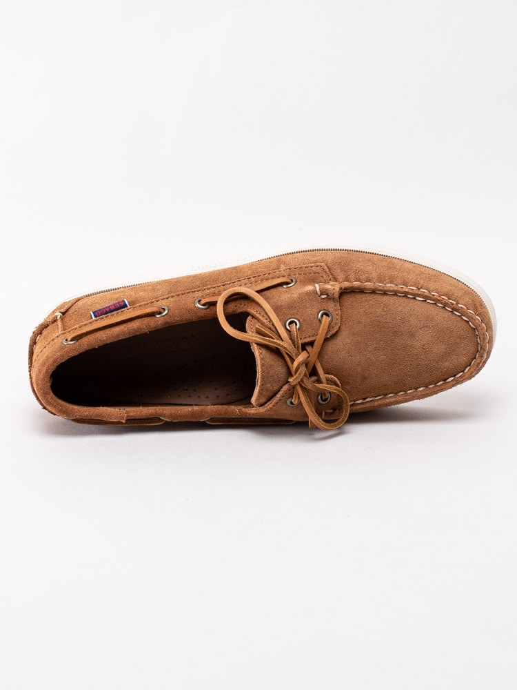 13201068 Sebago Docksides Portland Suede 7000G90907 Cognacbruna seglarskor i mocka-4