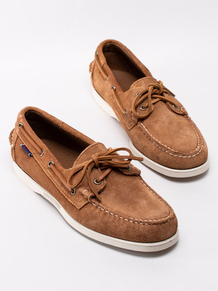 13201068 Sebago Docksides Portland Suede 7000G90907 Cognacbruna seglarskor i mocka-6