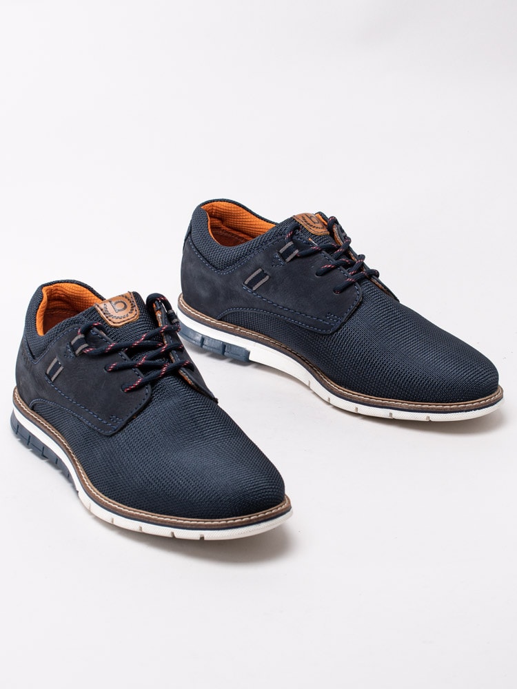13203003 Bugatti Simone Comfort 4141 Dark Blue Mörkblå promenadskor i textil-6