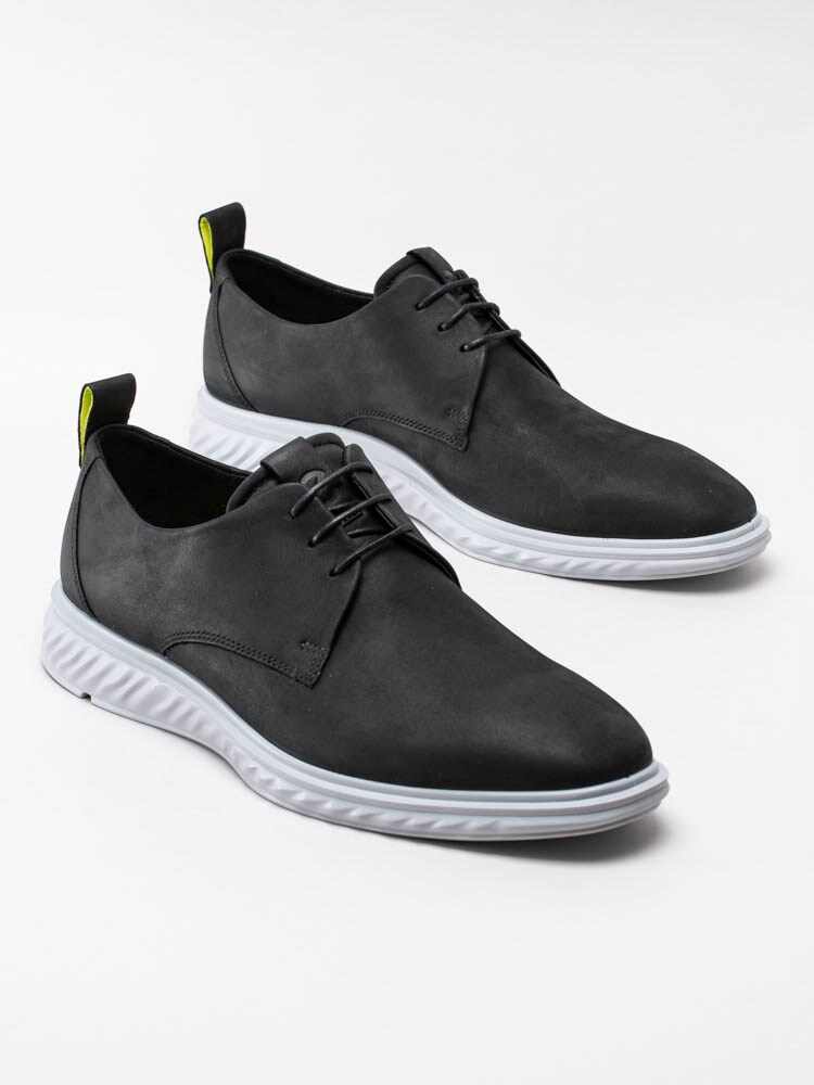 13203006 Ecco ST.1 Hybrid Lite 837214-02001 Svarta snörskor i nubuck  med flexibel sula-6