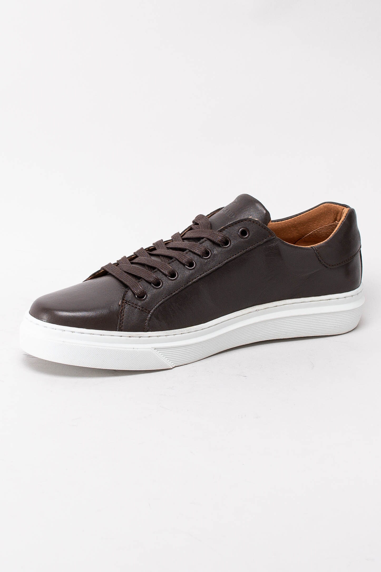 13203026 Marstrand Axel Dk Brown 7136013.61 Mörkbruna sneakers i skinn-2