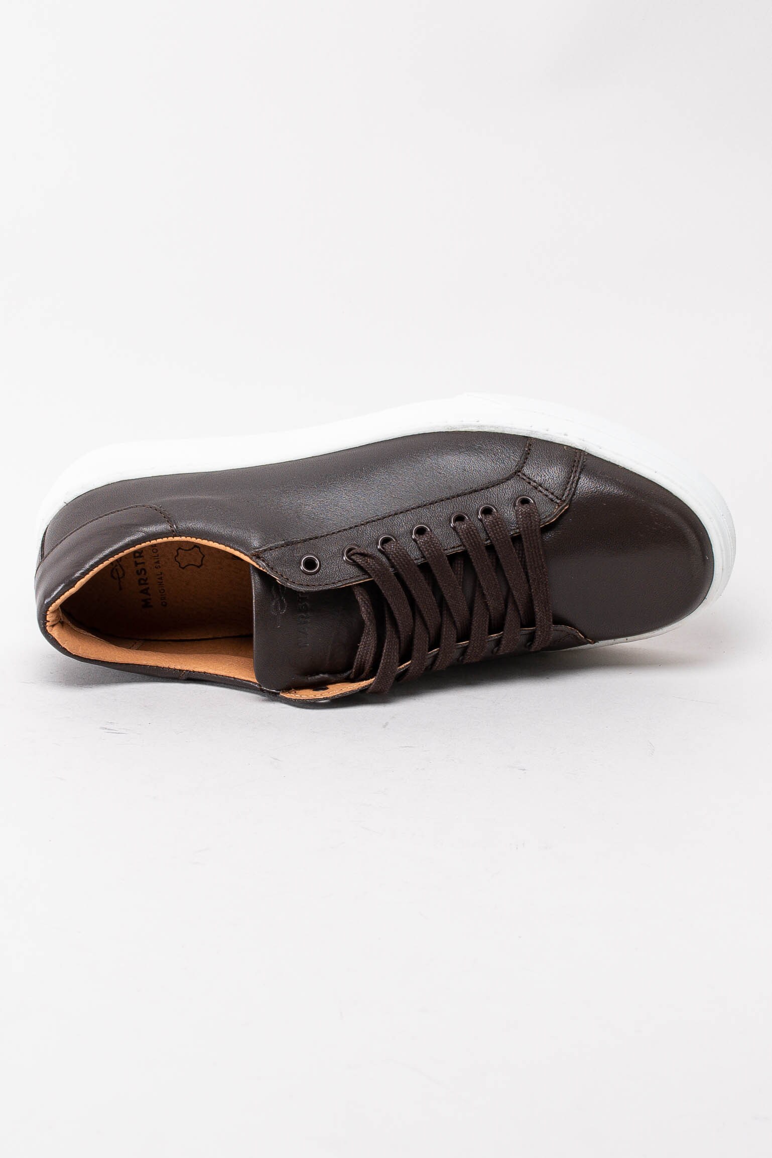 13203026 Marstrand Axel Dk Brown 7136013.61 Mörkbruna sneakers i skinn-4