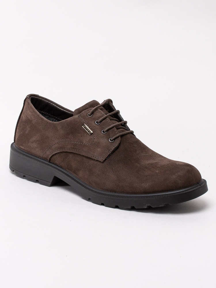 13203038 Igi and Co Nab.Soft Print-Caffe 61025-44 Mörkbruna promenadskor i nubuck-1