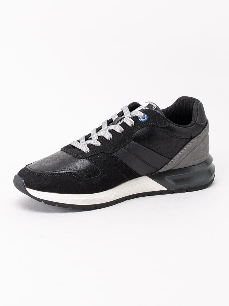 13203042 S.Oliver 5-13606-25-098 Black combi Svarta sneakers med gråa detaljer-2