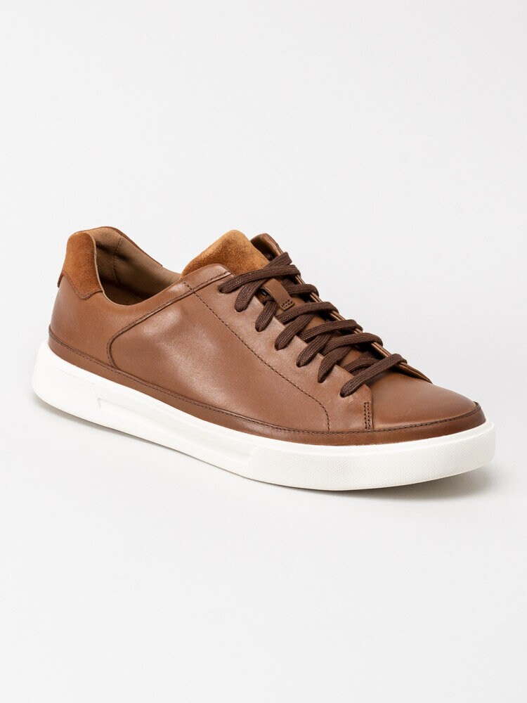 Clarks - Un Costa Tie - Bruna sneakers i skinn