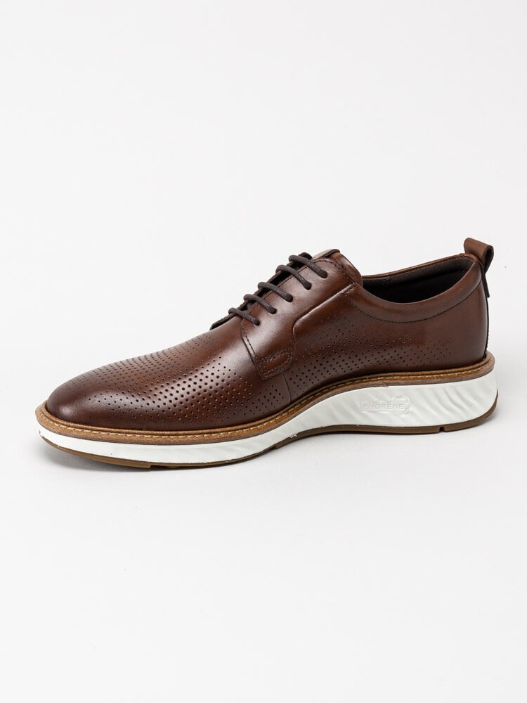 Ecco - St1 Hybrid - Bruna snörskor i skinn
