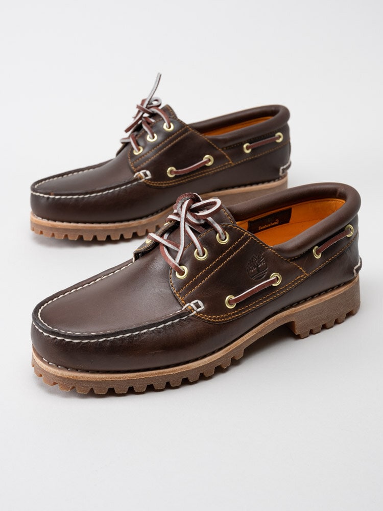 Timberland - Authentics 3 Eye Classic - Bruna seglarskor med grov sula