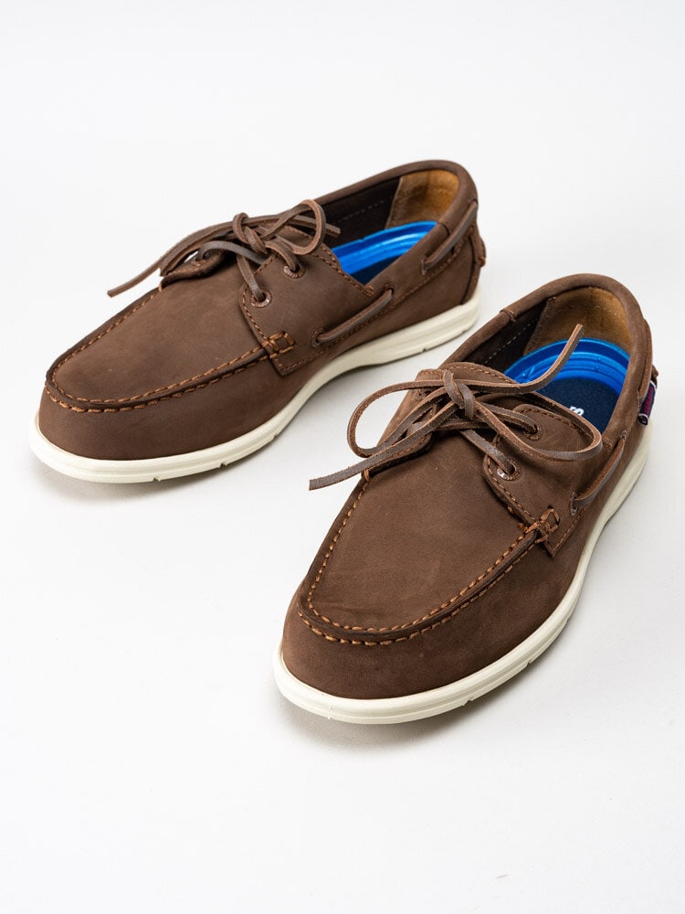 Sebago - Naples Nbk - Mörkbruna seglarskor i nubuck