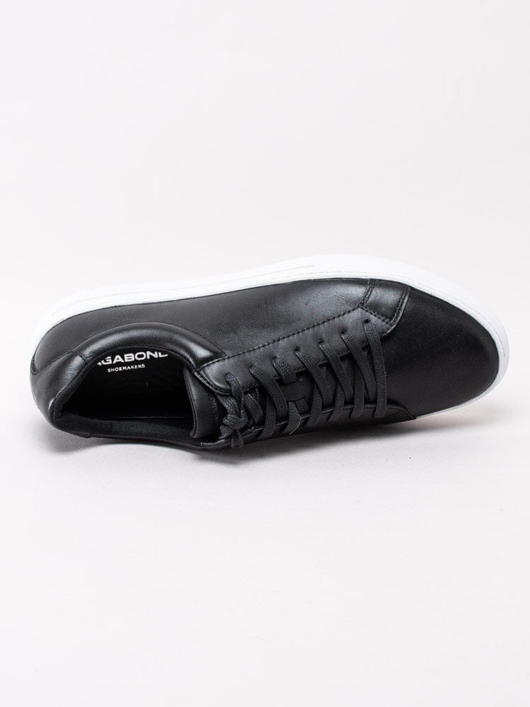 Vagabond - Paul - Svarta sneakers i skinn med vit sula