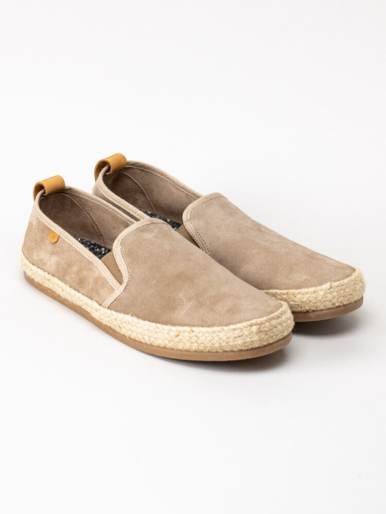 Verbenas - Kenny Serraje - Beige slip on espadrillos i mocka