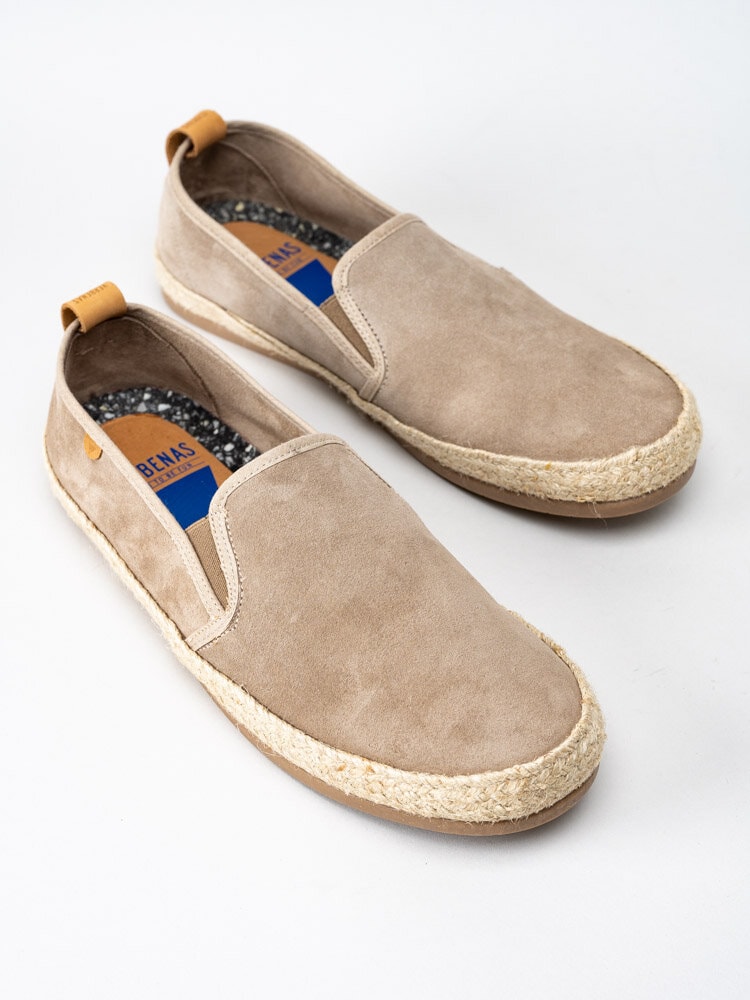 Verbenas - Kenny Serraje - Beige slip on espadrillos i mocka