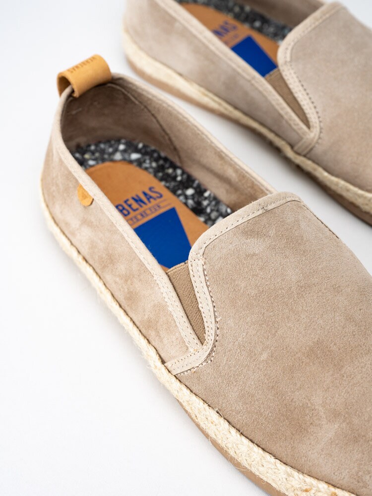 Verbenas - Kenny Serraje - Beige slip on espadrillos i mocka