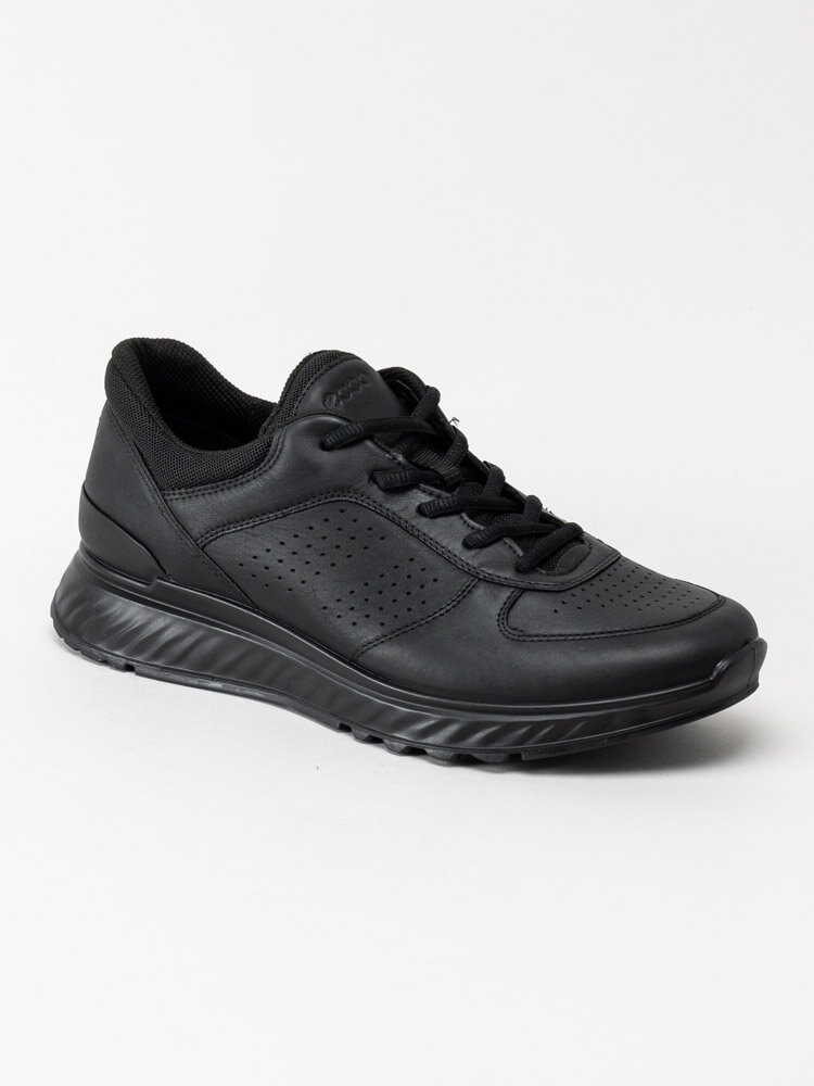 Ecco - Exostride M - Svarta promenadskor i skinn