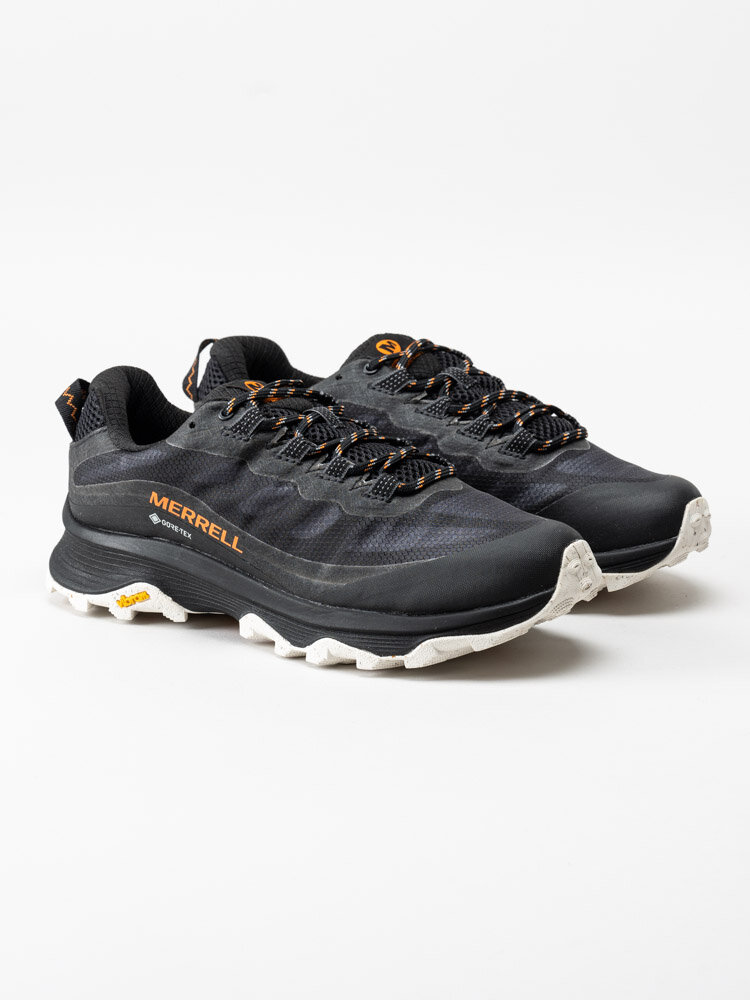 Merrell - Moab Speed GTX - Svarta grova promenadskor med gore-tex