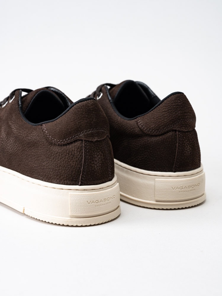 Vagabond - John - Mörkbruna sneakers i nubuck