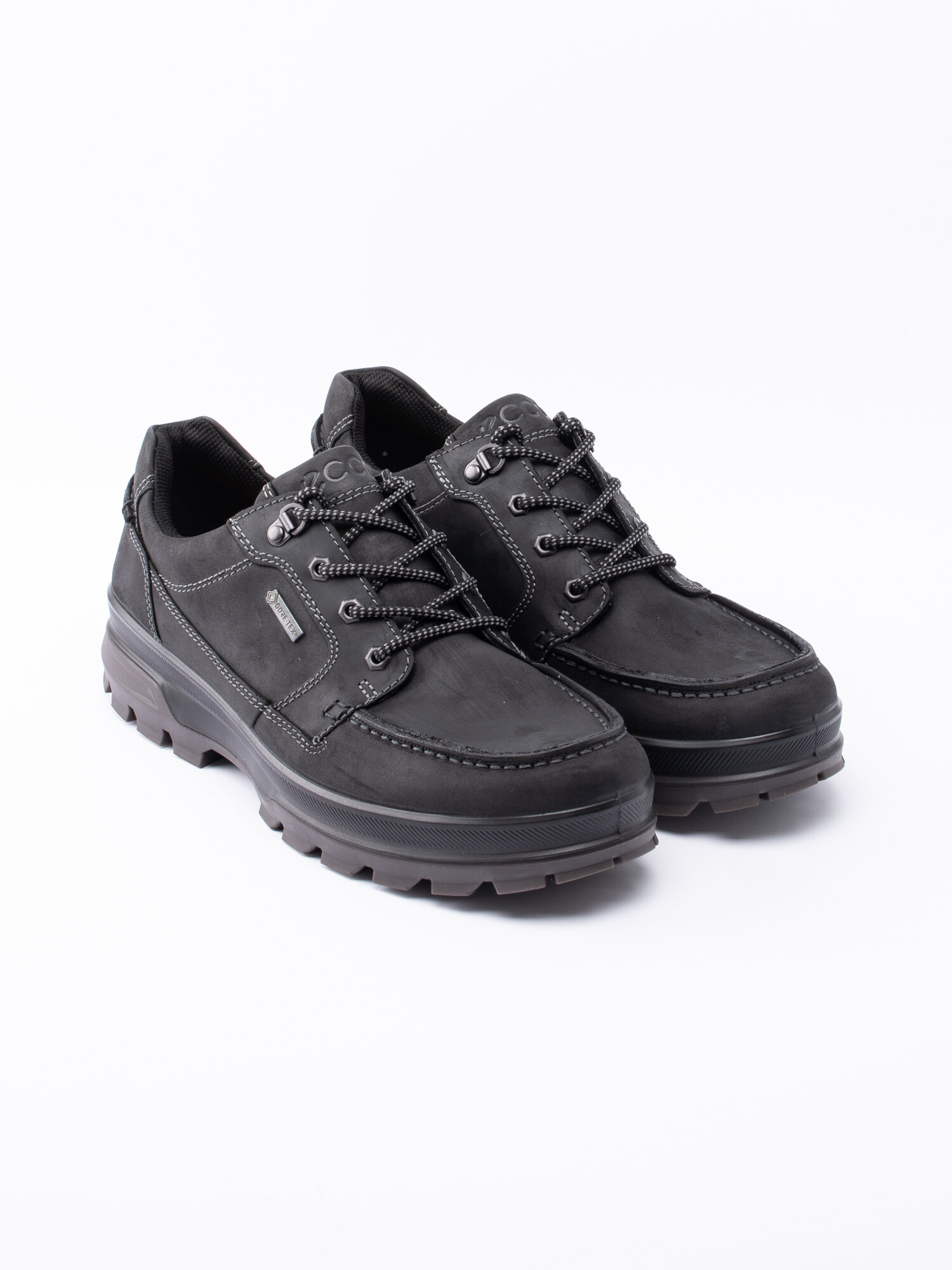 Ecco - Rugged Track GTX - Svarta vattentäta promenadskor