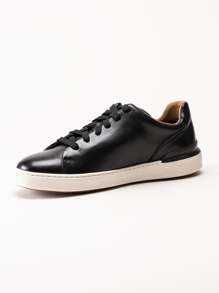 Clarks - Courtlite Lace - Svarta sneakers i skinn