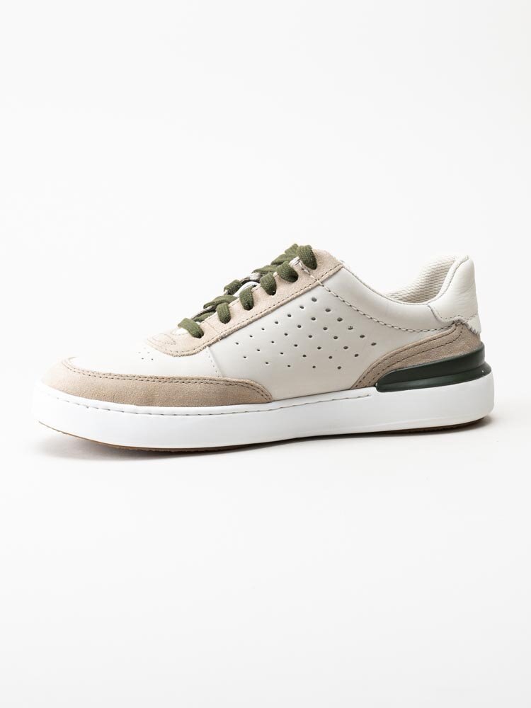 Clarks - Courtlite Tor - Beige sneakers i skinn