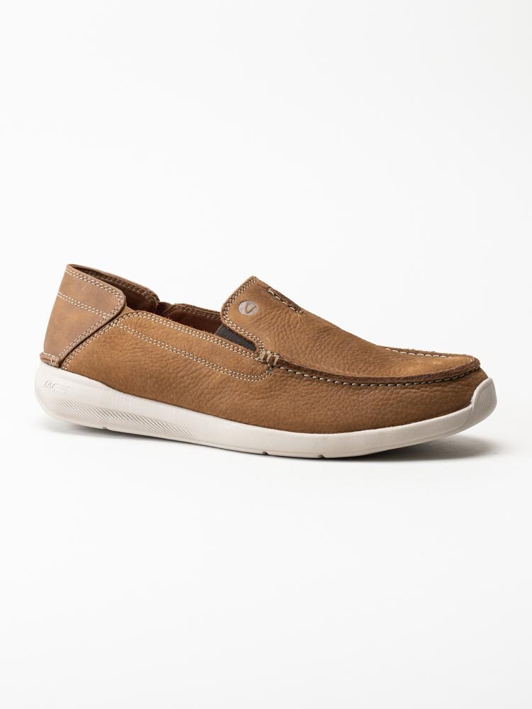 Clarks - Gorwin Step - Ljusbruna slip on promenadskor