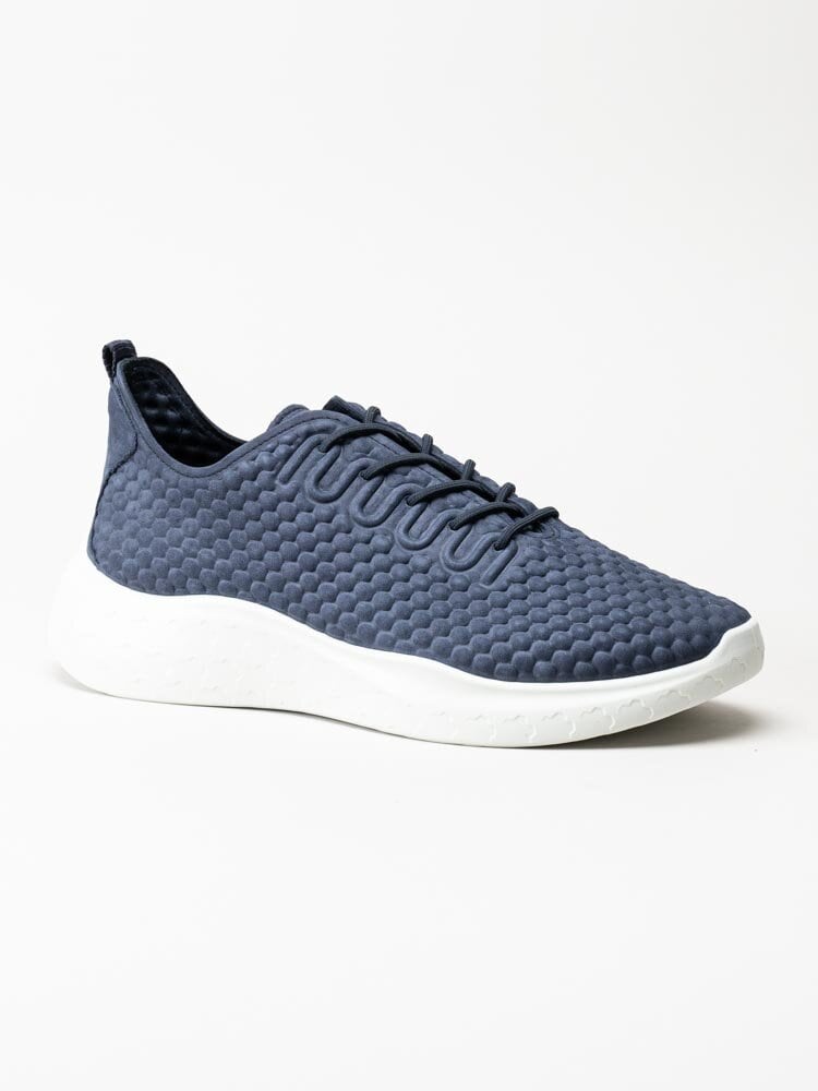 Ecco - Therap M Sneaker - Marinblå sneakers i skinn med struktur