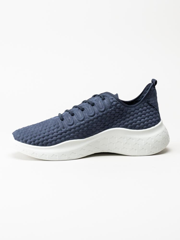 Ecco - Therap M Sneaker - Marinblå sneakers i skinn med struktur