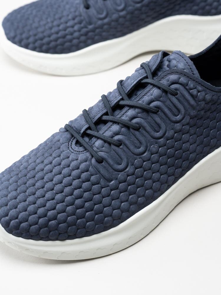 Ecco - Therap M Sneaker - Marinblå sneakers i skinn med struktur