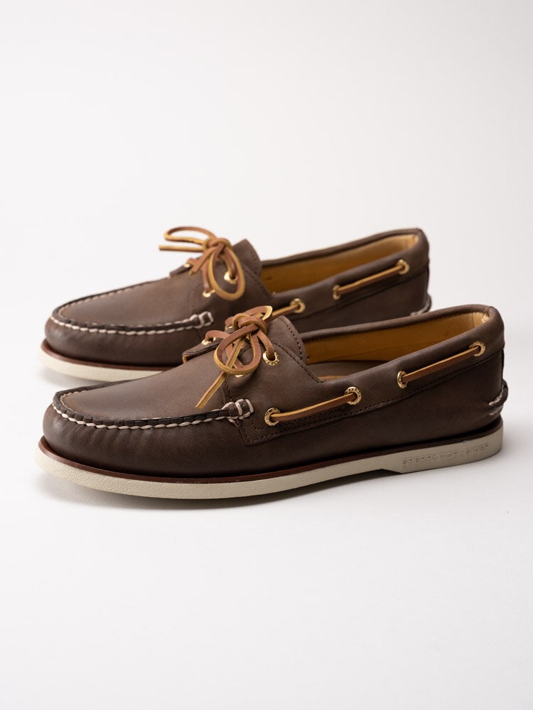 Sperry - Gold Cup Authentic Original - Bruna seglarskor i oljat skinn