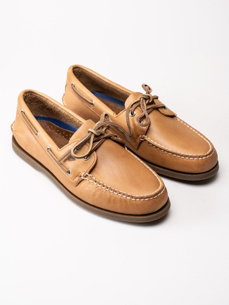 Sperry - Authentic Original 2-Eye - Ljusbruna seglarskor i oljat skinn