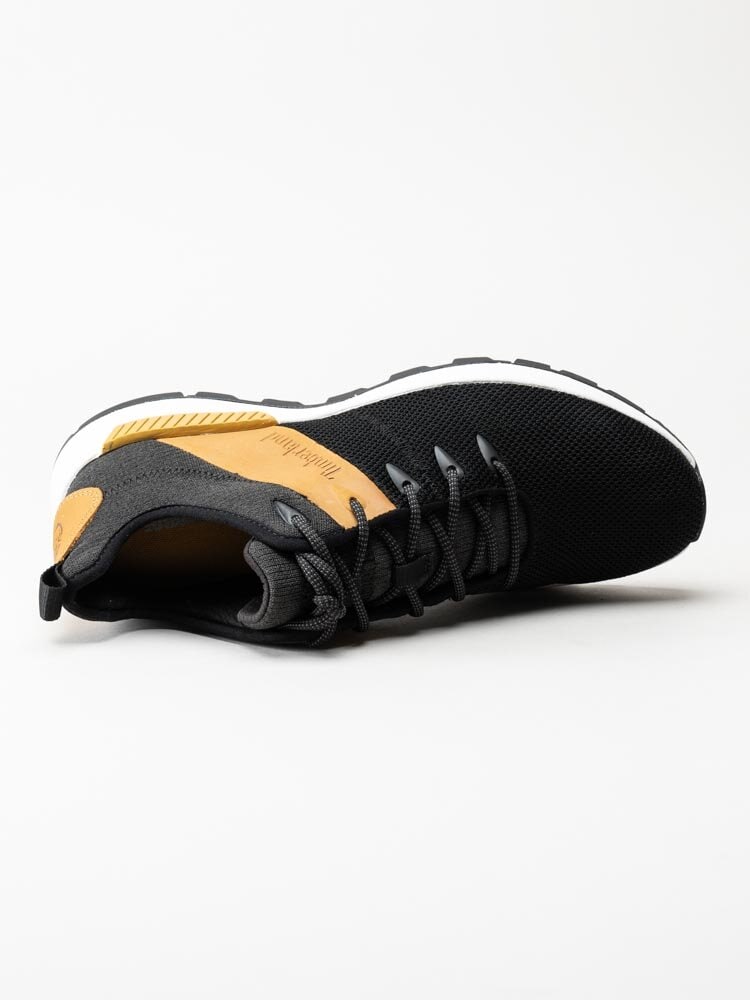 Timberland - Sprint Trekker Low fabric - Svarta höga sneakers med bruna partier