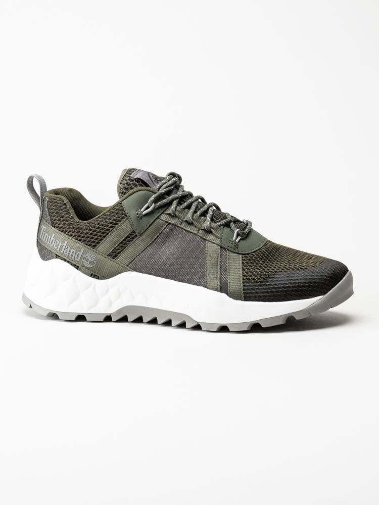 Timberland - Solar Wave Low - Gröna grova sneakers i textil