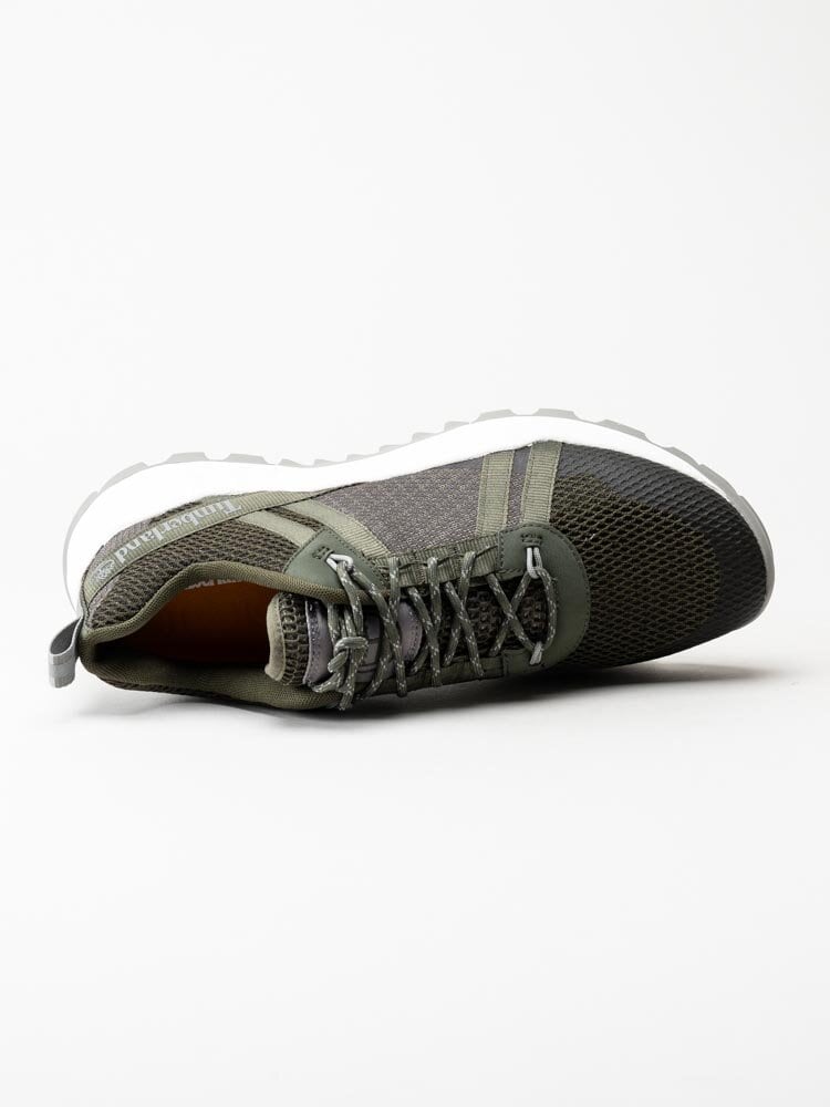 Timberland - Solar Wave Low - Gröna grova sneakers i textil