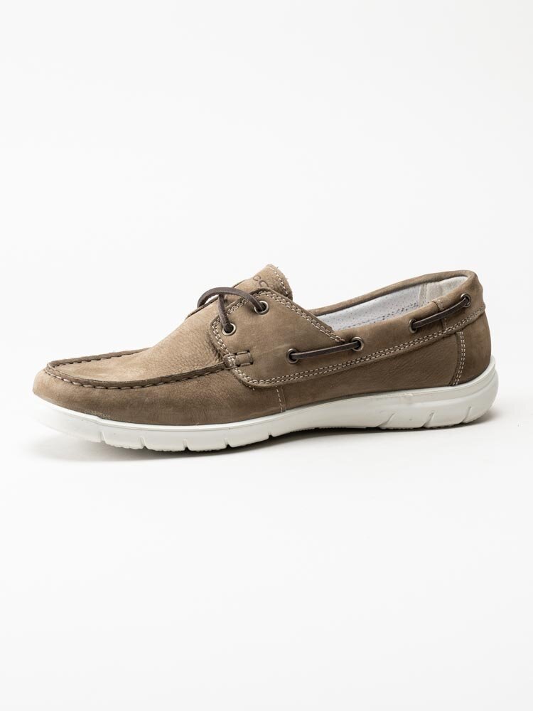 Igi & Co - Beige seglarskor i nubuck