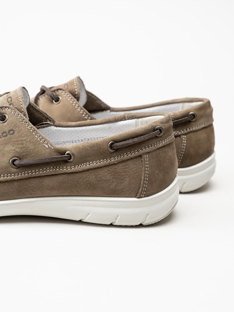 Igi & Co - Beige seglarskor i nubuck