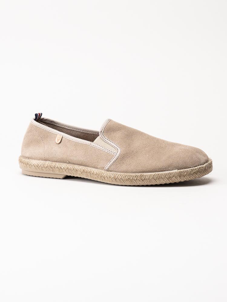 Verbenas - Troy - Beige slip on espadrillos i mocka