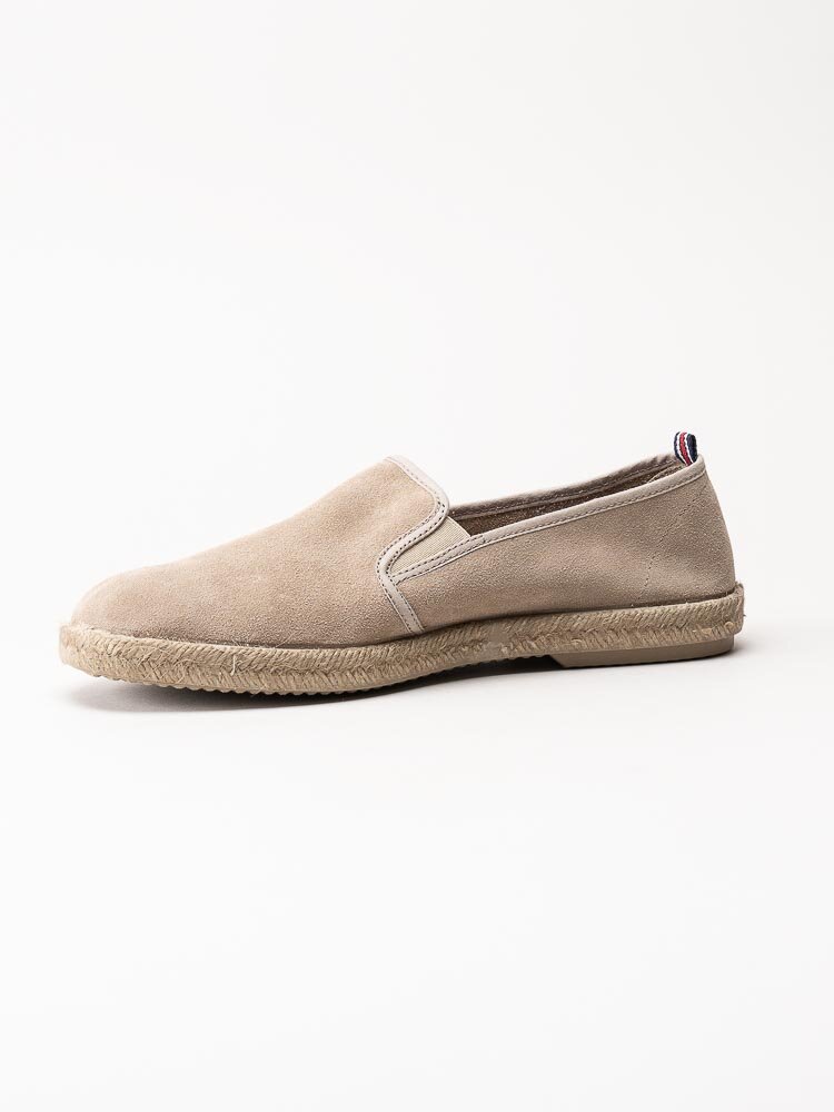 Verbenas - Troy - Beige slip on espadrillos i mocka