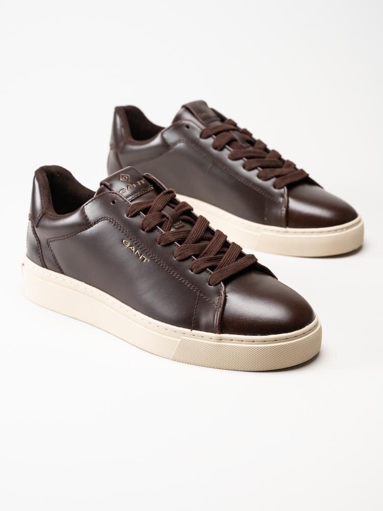 Gant Footwear - Mc Julien Sneaker - Mörkbruna sneakers i skinn