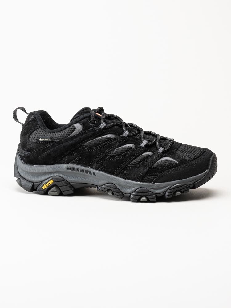 Merrell - Moab 3 GTX - Svarta grova promenadskor med Gore-Tex