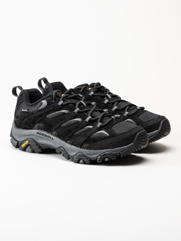 Merrell - Moab 3 GTX - Svarta grova promenadskor med Gore-Tex