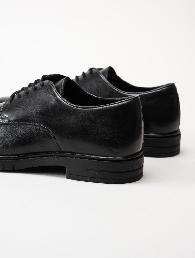 Hush Puppies - Almati Lace Up - Svarta snörskor i skinn