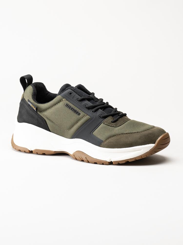 Tommy Hilfiger - Cordura Runner - Gröna sneakers i textil