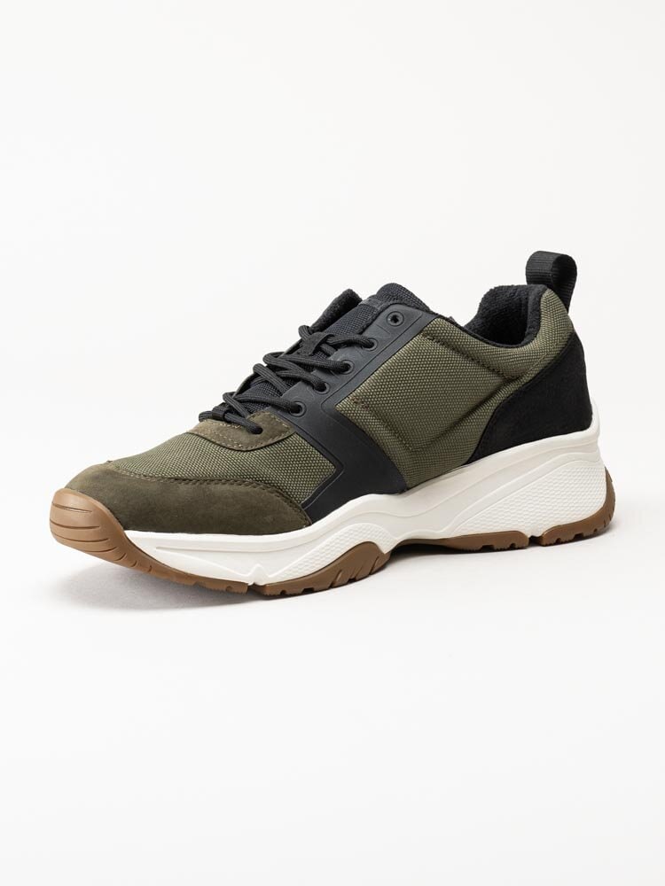 Tommy Hilfiger - Cordura Runner - Gröna sneakers i textil