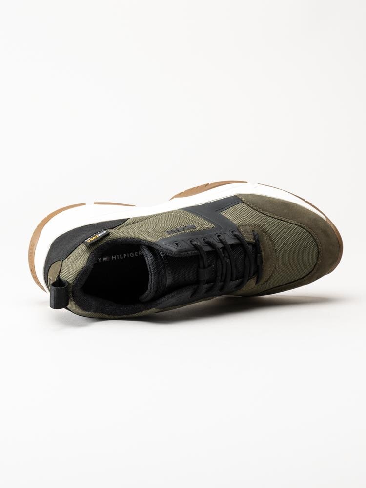 Tommy Hilfiger - Cordura Runner - Gröna sneakers i textil