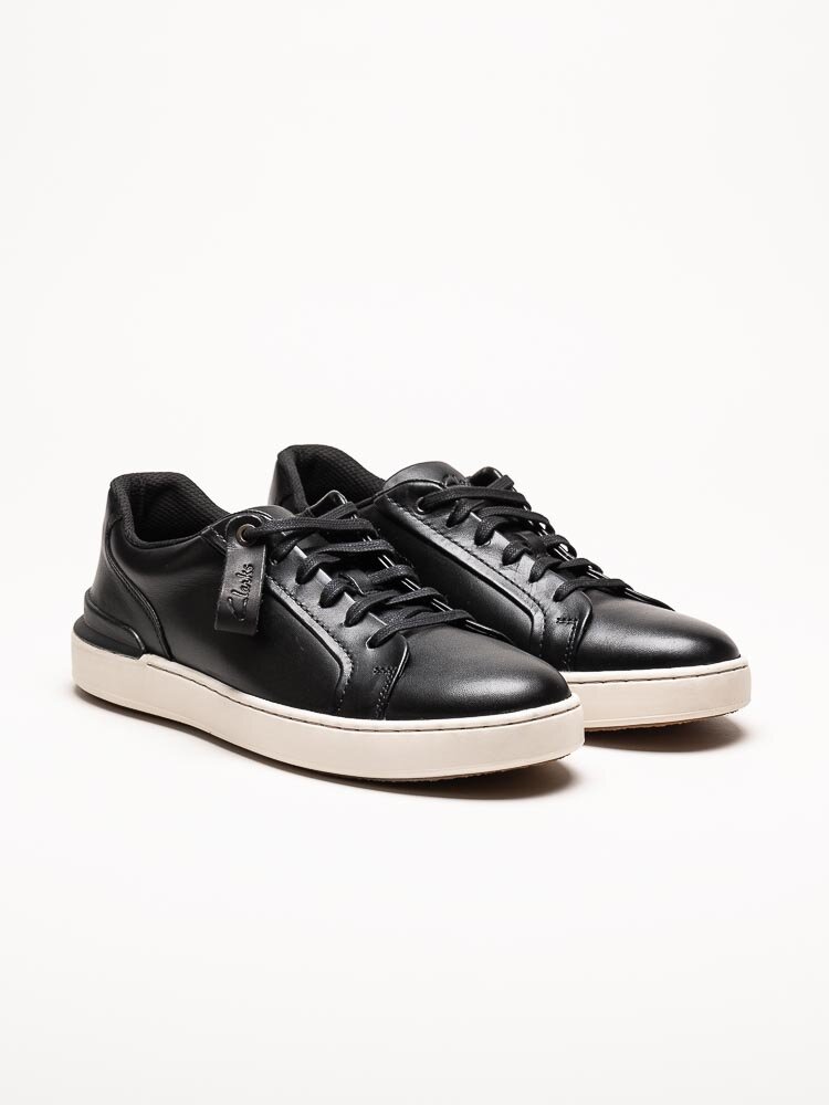 Clarks - CourtLite Move - Svarta sneakers i skinn