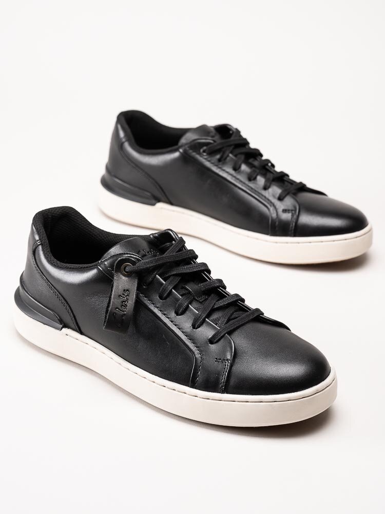 Clarks - CourtLite Move - Svarta sneakers i skinn