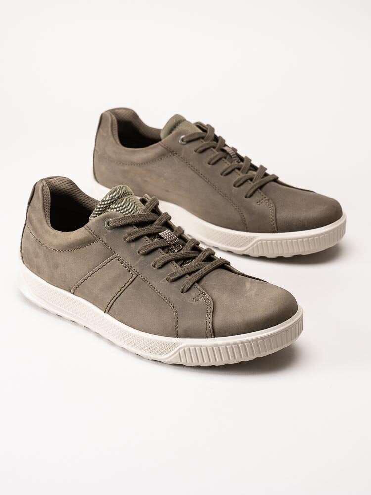 Ecco - Byway - Gröna sneakers i oljad nubuck