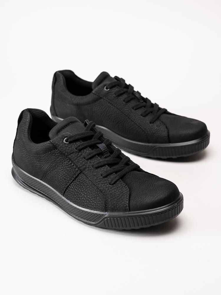 Ecco - Byway - Svarta sneakers i oljad nubuck