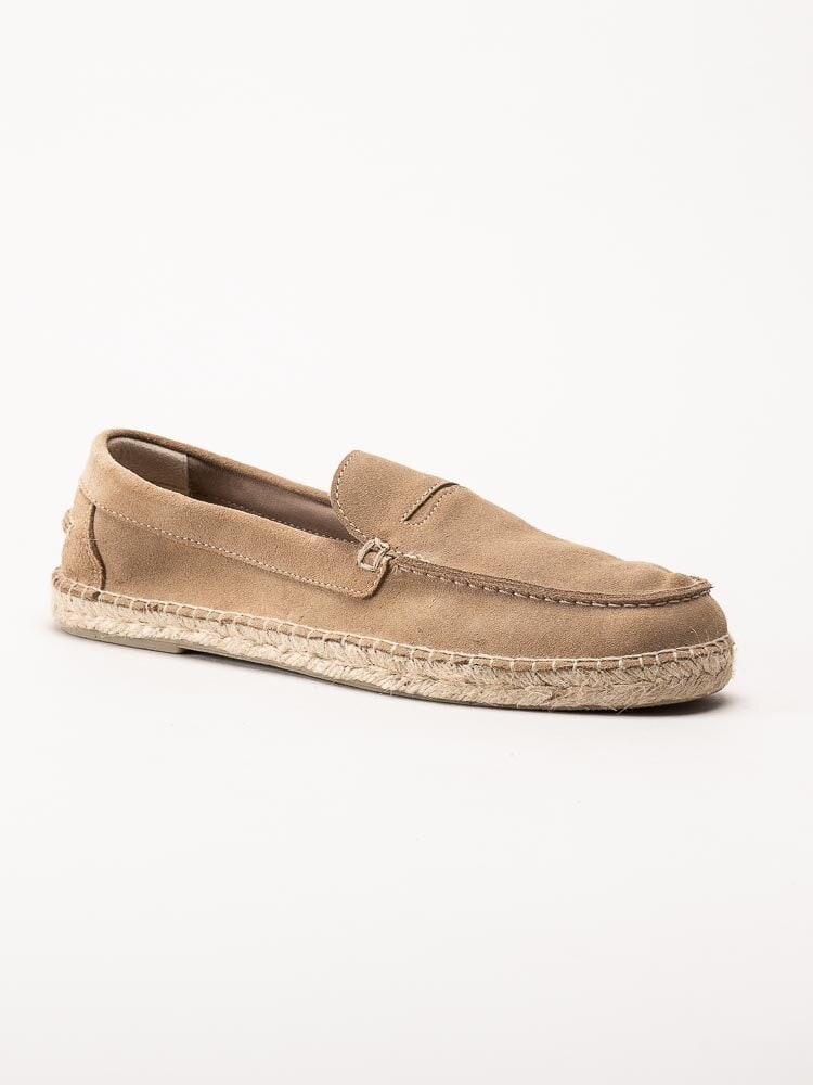 Natural World - Moccasin serraje - Beige eco-vänliga loafers i mocka