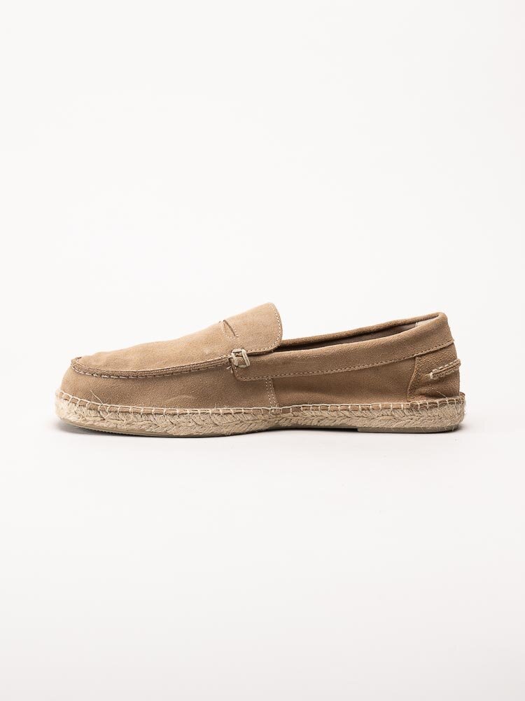 Natural World - Moccasin serraje - Beige eco-vänliga loafers i mocka