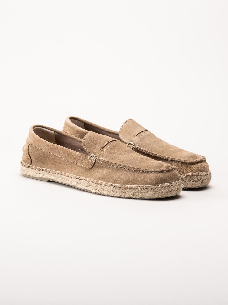 Natural World - Moccasin serraje - Beige eco-vänliga loafers i mocka