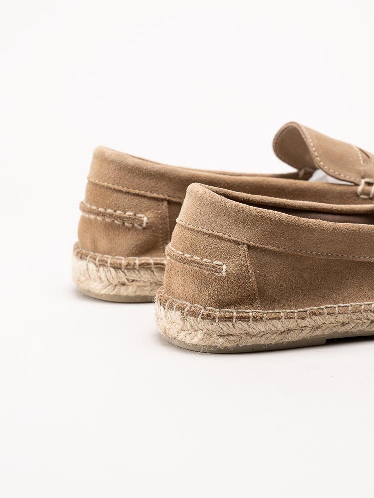 Natural World - Moccasin serraje - Beige eco-vänliga loafers i mocka